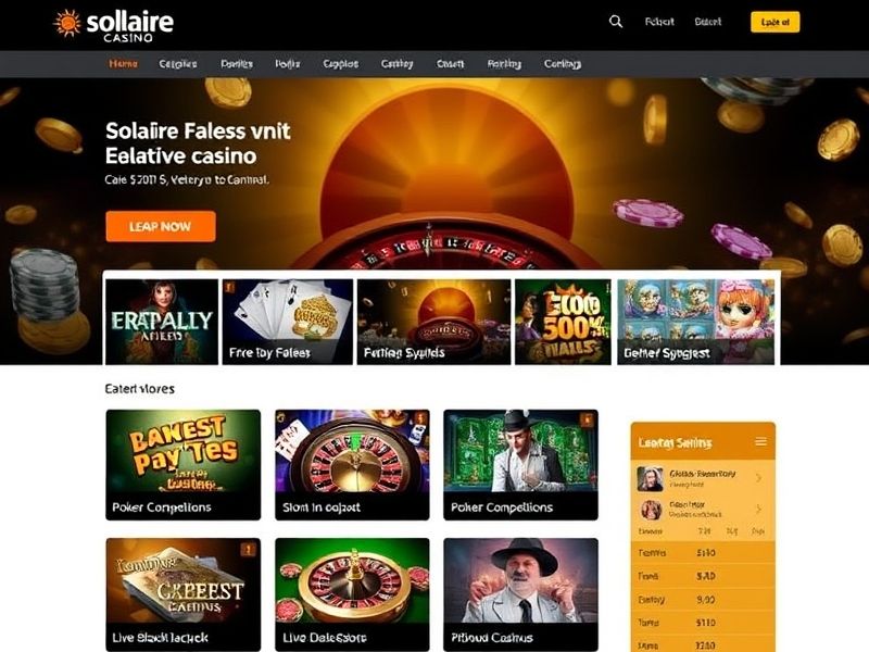 Welcome to the official Solaire Casino website. Explore real-money gambling games, exclusive promotions, and secure online gaming. Join now for free spins and welcome bonuses!